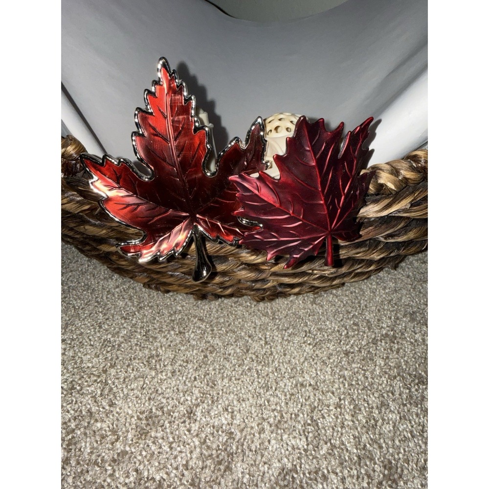 Bath & Body Works Lot Of 2 Fall Leaves Wallflowers Plug-In Light Up Falloween